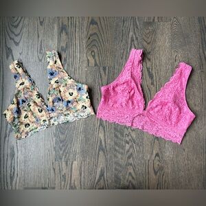 Two Lace Bralettes